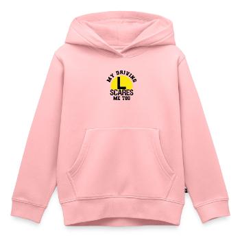 Apprenti conducteur Auto-école Permis de conduire Conducteur novice - Sweat Premium à capuche enfant bio - rose - Devant - AI Model Kid Female (0cm)
