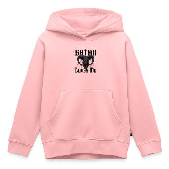 Satan Beelzebub Teufel Gothic Pentagram Mystisch - Kinder Premium Organic Hoodie - Rosa - Vorne - AI Model Kid Female (0cm)