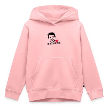 On ne lâche rien - Sweat Premium à capuche enfant bio - rose - Devant - AI Model Kid Female (0cm)