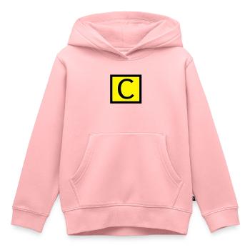 Directeur de vol - Sweat Premium à capuche enfant bio - rose - Devant - AI Model Kid Female (0cm)