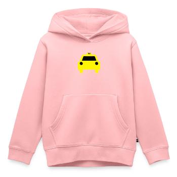 taxi - Kinder Premium Organic Hoodie - Rosa - Vorne - AI Model Kid Female (0cm)