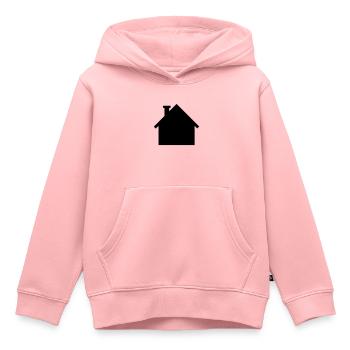 Maison - Sweat Premium à capuche enfant bio - rose - Devant - AI Model Kid Female (0cm)