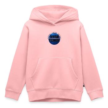 Urban Fashion Limited bleu - Sweat Premium à capuche enfant bio - rose - Devant - AI Model Kid Female (0cm)