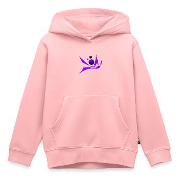 Bicubic Waves - Kinder Premium Organic Hoodie - Rosa - Vorne - AI Model Kid Female (0cm)