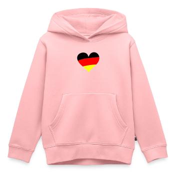 Heart Germany - Sweat Premium à capuche enfant bio - rose - Devant - AI Model Kid Female (0cm)