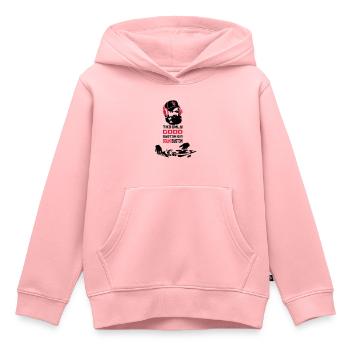 marx - Sweat Premium à capuche enfant bio - rose - Devant - AI Model Kid Female (0cm)