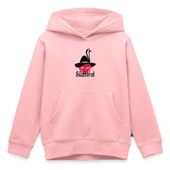 Südtirol - Kinder Premium Organic Hoodie - Rosa - Vorne - AI Model Kid Female (0cm)
