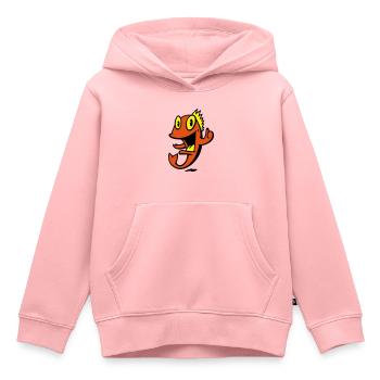 Marine lächelnder Fisch - Kinder Premium Organic Hoodie - Rosa - Vorne - AI Model Kid Female (0cm)