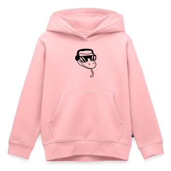 kopf cool dj musik party feiern sonnenbrille kopfh - Kinder Premium Organic Hoodie - Rosa - Vorne - AI Model Kid Female (0cm)