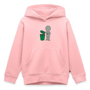Mülleimer mann 3c - Kinder Premium Organic Hoodie - Rosa - Vorne - AI Model Kid Female (0cm)