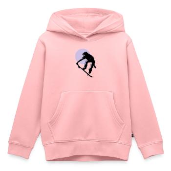 skater - Kids Premium Organic Hoodie - rose - Front - AI Model Kid Female (0cm)