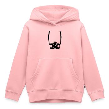 Kamera - Kinder Premium Organic Hoodie - Rosa - Vorne - AI Model Kid Female (0cm)