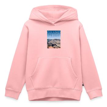 Grand Canyon - Sweat Premium à capuche enfant bio - rose - Devant - AI Model Kid Female (0cm)