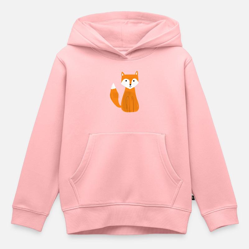 Fox - Sweat Premium à capuche enfant bio - rose