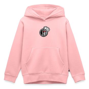 Apache Native American von INKPALI - Kinder Premium Organic Hoodie - Rosa - Vorne - AI Model Kid Female (0cm)