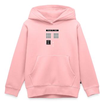 Police Box Windows - Kids Premium Organic Hoodie - rose - Front - AI Model Kid Female (0cm)