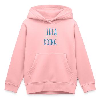 I Have No Idea - Kids Premium Organic Hoodie - rose - Front - AI Model Kid Female (0cm)