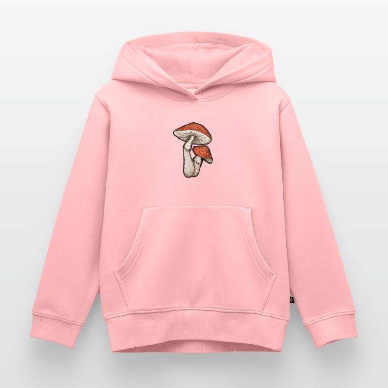 Toadstools Illustration Kids Premium Organic Hoodie