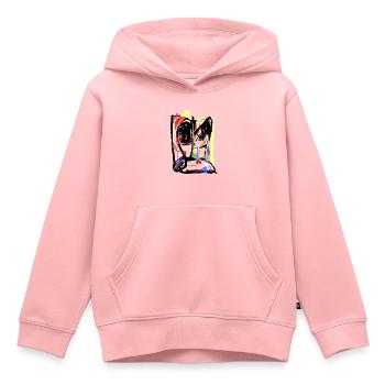 Kunst - Kinder Premium Organic Hoodie - Rosa - Vorne - AI Model Kid Female (0cm)