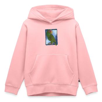 Weißstirnpapagei - Kinder Premium Organic Hoodie - Rosa - Vorne - AI Model Kid Female (0cm)
