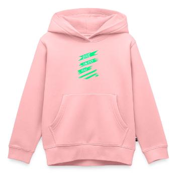 extreme sports cultivating courage quote - Kinder Premium Organic Hoodie - Rosa - Vorne - AI Model Kid Female (0cm)