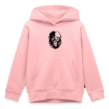 gorilla face tier - Kinder Premium Organic Hoodie - Rosa - Vorne - AI Model Kid Female (0cm)