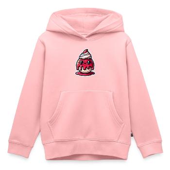 Strawberry Sunday - Kinder Premium Organic Hoodie - Rosa - Vorne - AI Model Kid Female (0cm)