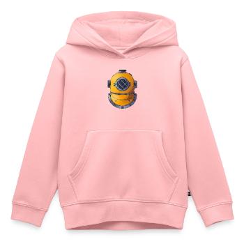 Divers Casque / Casque de plongeur - Sweat Premium à capuche enfant bio - rose - Devant - AI Model Kid Female (0cm)