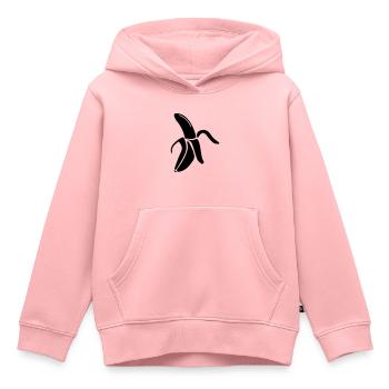 Banane Icon - Kinder Premium Organic Hoodie - Rosa - Vorne - AI Model Kid Female (0cm)
