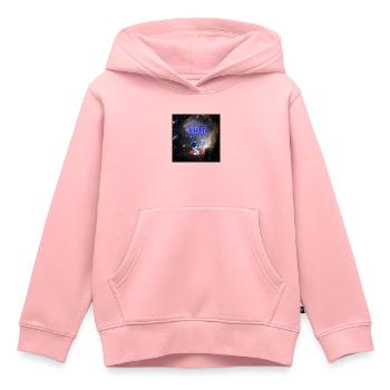 Galaxy V 2 - Sweat Premium à capuche enfant bio - rose - Devant - AI Model Kid Female (0cm)