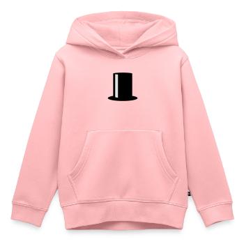 Top Hat - Sweat Premium à capuche enfant bio - rose - Devant - AI Model Kid Female (0cm)