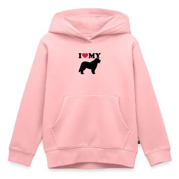 Leonberger - Kinder Premium Organic Hoodie - Rosa - Vorne - AI Model Kid Female (0cm)
