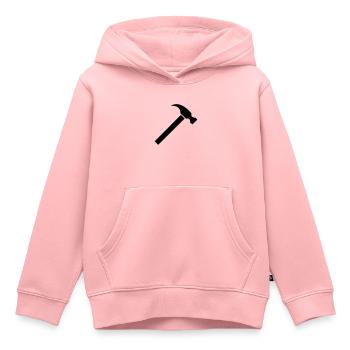 hammer - Kinder Premium Organic Hoodie - Rosa - Vorne - AI Model Kid Female (0cm)