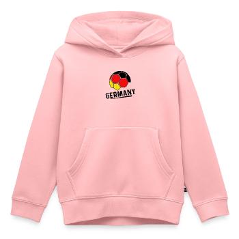 Deutschland Fußball Nationalmannschaft Flagge - Kinder Premium Organic Hoodie - Rosa - Vorne - AI Model Kid Female (0cm)