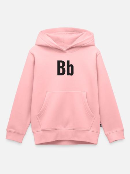 Point (B) - Sweat Premium à capuche enfant bio - rose
