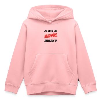 FRERE SOEUR BROTHER SISTER - Kids Premium Organic Hoodie - rose - Front - AI Model Kid Female (0cm)