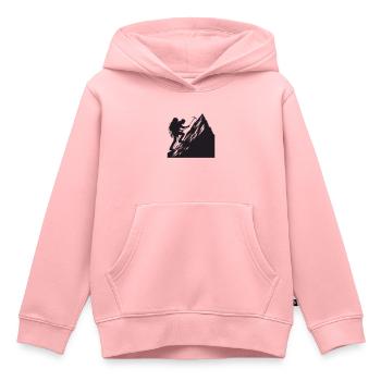 climber - Kids Premium Organic Hoodie - rose - Front - AI Model Kid Female (0cm)