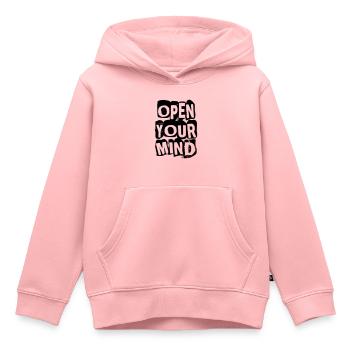 Open Your Mind - Kinder Premium Organic Hoodie - Rosa - Vorne - AI Model Kid Female (0cm)
