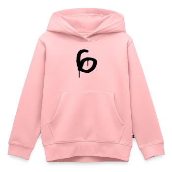 Graffiti : 6 - Kinder Premium Organic Hoodie - Rosa - Vorne - AI Model Kid Female (0cm)