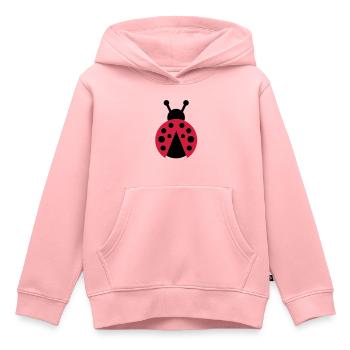 bug - Sweat Premium à capuche enfant bio - rose - Devant - AI Model Kid Female (0cm)