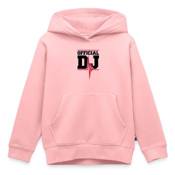 Official DJ Music Pulse - Kinder Premium Organic Hoodie - Rosa - Vorne - AI Model Kid Female (0cm)