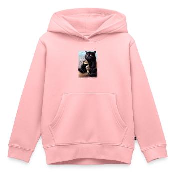 CAESAR 2019 - Kinder Premium Organic Hoodie - Rosa - Vorne - AI Model Kid Female (0cm)