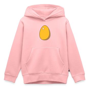 Oeuf - Sweat Premium à capuche enfant bio - rose - Devant - AI Model Kid Female (0cm)