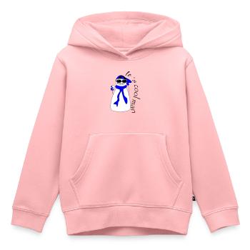 It s cool man - Kinder Premium Organic Hoodie - Rosa - Vorne - AI Model Kid Female (0cm)