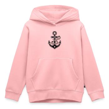 Anker Boot Schiff Nautik - Kinder Premium Organic Hoodie - Rosa - Vorne - AI Model Kid Female (0cm)