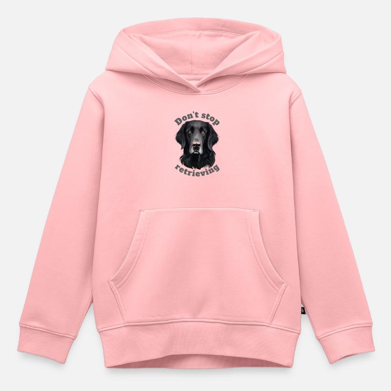 N’arrêtez pas de récupérer - Labrador - Sweat Premium à capuche enfant bio - rose