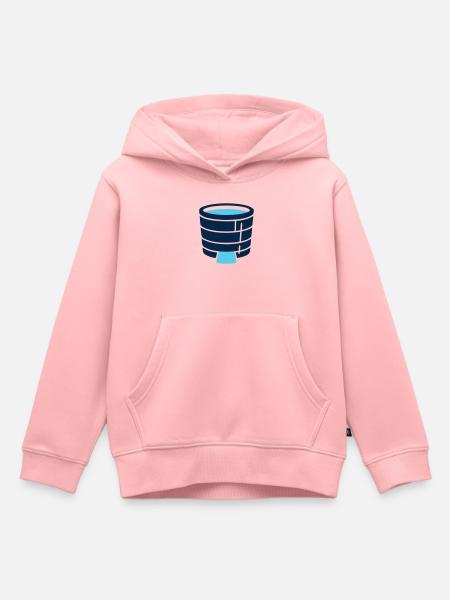 Eisbad Tonne Icon - Kinder Premium Organic Hoodie - Rosa