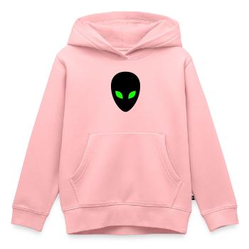 Alien - Kinder Premium Organic Hoodie - Rosa - Vorne - AI Model Kid Female (0cm)