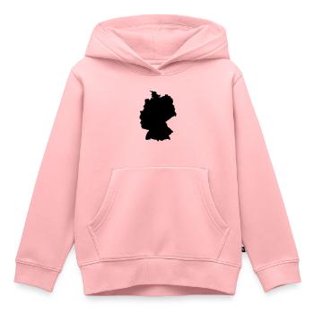 Deutschland - Karte - Landkarte - Kinder Premium Organic Hoodie - Rosa - Vorne - AI Model Kid Female (0cm)