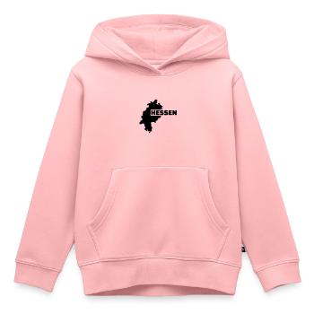 Hessen - Kinder Premium Organic Hoodie - Rosa - Vorne - AI Model Kid Female (0cm)